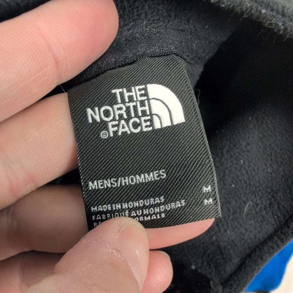 The North Face Men's 1/4 Zip Fleece‎ Pullover Blue/Black M